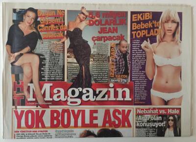 Haber Türk Gazetesi Magazin Eki 4 Ekim 2012 - Hadise Ekibini Bebekte Topladı , Yok Böyle Aşk ( Özcan Deniz- Fahriye Evcen) GZ28161 - 1