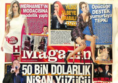 Haber Türk Gazetesi Magazin Eki 4 Mart 2013 - Serdar Ortaçtan 50 Bin Dolarlık Nişan Yüzüğü GZ107436 - 1