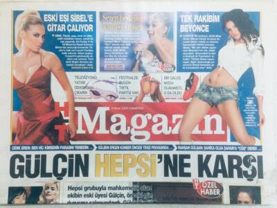 Haber Türk Gazetesi Magazin Eki 4 Nisan 2009 - Eski Eşi Sibel Tüzüne Gitar Çalıyor GZ40623 - 1