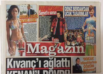 Haber Türk Gazetesi Magazin Eki 5 Ekim 2012 - Rıza Kocaoğlu Kıvançı Ağlattı Kenanı Dövdü GZ26391 - 1