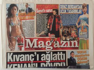 Haber Türk Gazetesi Magazin Eki 5 Ekim 2012 - Rıza Kocaoğlu Kıvançı Ağlattı Kenanı Dövdü GZ28185 - 1