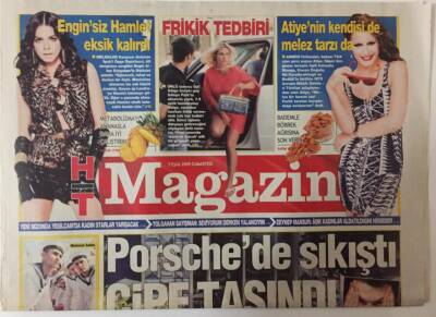 Haber Türk Gazetesi Magazin Eki 5 Eylül 2009 - Şahan Gökbakar Porschede Sıkıştı Cipe Taşındı GZ26404 - 1