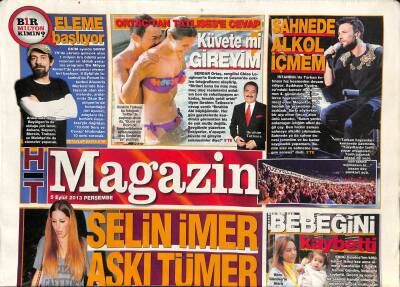 Haber Türk Gazetesi Magazin Eki 5 Eylül 2013 - Tarkan Sahnede Alkol İçmem GZ116650 - 1