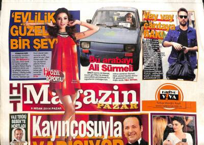 Haber Türk Gazetesi Magazin Eki 6 Nisan 2014 - Kayınçolar Yarışıyor * Cem Yılmaz - Tolga Çevik GZ98935 - 1