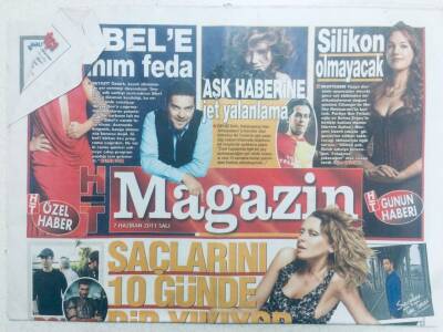 Haber Türk Gazetesi Magazin Eki 7 Haziran 2011 - Beyazıt ÖztürkSibel Cana Canım Feda GZ40621 - 1