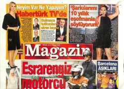 Haber Türk Gazetesi Magazin Eki 7 Nisan 2014 - Demet Akalın Şarkılarımı 10 Yıllık Eşofmanla Söylüyorum GZ100329 - 1