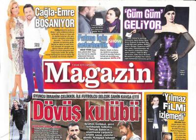 Haber Türk Gazetesi Magazin Eki 7 Ocak 2015 - Çağla Şıkel-Emre Altuğ Boşanıyor GZ113296 - 1