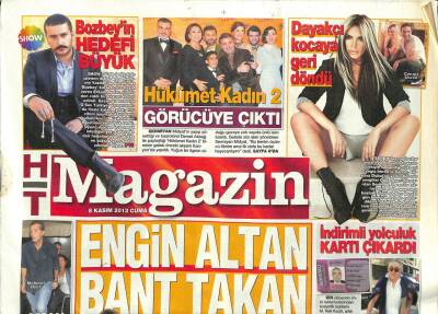Haber Türk Gazetesi Magazin Eki 8 Kasım 2013 - Engin Altan Bant Takan - Fatih Bitti Kanuni Üzüldü GZ100479 - 1