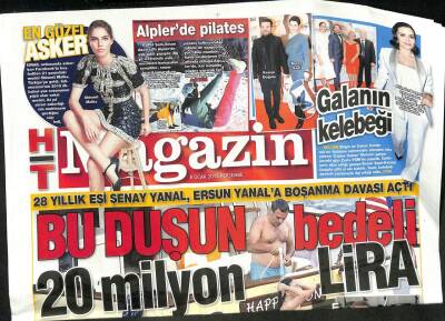 Haber Türk Gazetesi Magazin Eki 8 Ocak 2015 - 28 Yıllık Eşi Şenay Yanal , Ersun Yanala Boşanma Davası Açtı GZ100726 - 1
