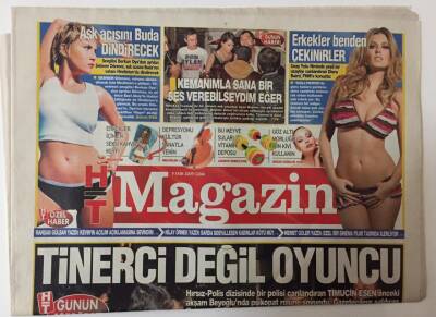 Haber Türk Gazetesi Magazin Eki 9 Ekim 2009 - Timuçin Esen Gazetecilere Saldırdı Karakolluk Oldu GZ26398 - 1