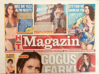 Haber Türk Gazetesi Magazin Eki 9 Nisan 2010 - Beren Saatin Göğüs Farkı, Estetiğin Hiç Sakıncası Yok GZ40168 - 1