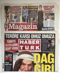 Haber Türk Gazetesi Magazin Eki İle 8 Eylül 2015 - Türkiye 16 Evladını Şehit Verdi GZ5951 - 2