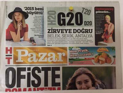 Haber Türk Gazetesi Pazar Eki 1 Kasım 2015 - Dünya Serbest Dalış Rekortmeni Şahika Ercümen GZ26868 - 1