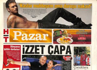Haber Türk Gazetesi Pazar Eki 11 Eylül 2011 - Kıvanç Tatlıtuğun Kuzey Güney Adlı Dizide Kaslar Muhteşem Ama Duruşu Nakavt GZ92524 - 1