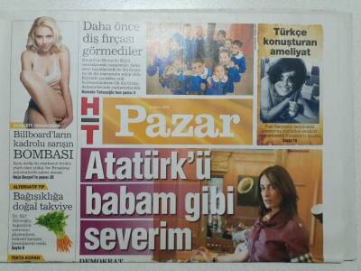 Haber Türk Gazetesi Pazar Eki 15 Kasım 2009 - Yeşim SalkımBöyle Erkeklik Olurmu - Doğum Günü Hediyesi GZ52920 - 1
