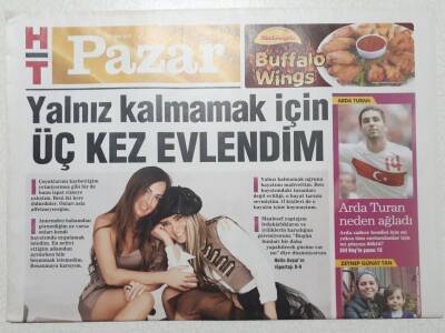 Haber Türk Gazetesi Pazar Eki 17 Ekim 2010 - Seren Serengil Yalnız Kalmamak İçin Üç Kez Evlendim - Doğum Günü Hediyesi GZ52917 - 1
