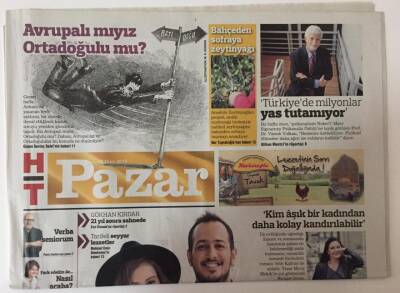 Haber Türk Gazetesi Pazar Eki 18 Ekim 2015 - Sinem Kobal - Sarp Apak Rol Aldığı Yaktın Beni Vizyonda İki Oyuncuyla Röportaj GZ26871 - 1