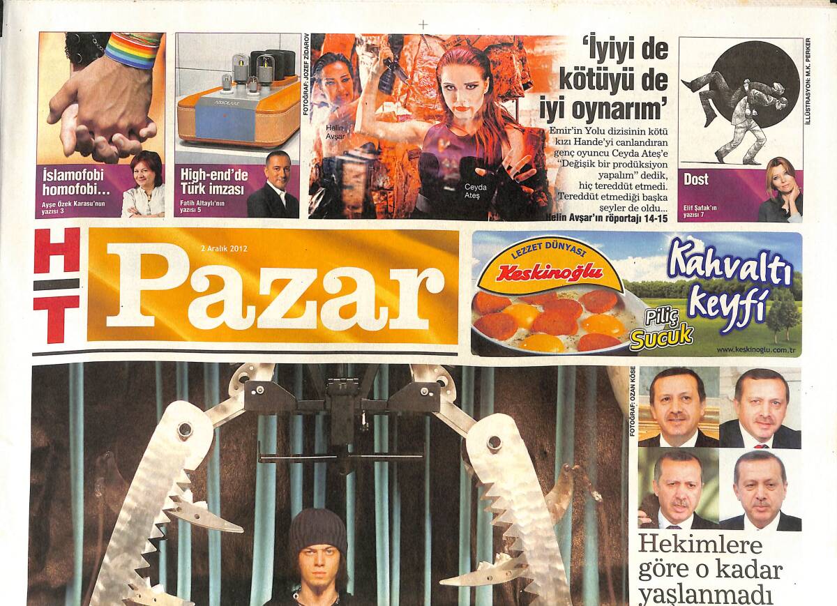 Haber Türk Gazetesi Pazar Eki 2 Aralık 2012 - Selçuk Yöntem : Aldığım En Büyük Risk - Robert Redford : Türk Sinemasını Destekleyeceğiz GZ135219 - 1