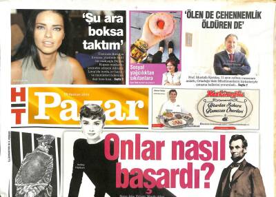 Haber Türk Gazetesi Pazar Eki 29 Haziran 2014 - Onlar Nasıl Başardı?*Marilyn Monroe-Alber Einstein-Audrey Hepburn GZ105820 - 1
