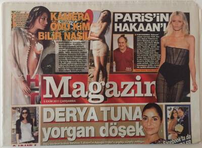 Haber Türk Gazetesi Pazar Eki 5 Ekim 2011 - Derya Tuna Yorgan Döşek GZ28202 - 1