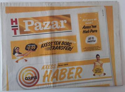 Haber Türk Gazetesi Pazar Eki 7 Kasım 2010 - Wıllıam J. Hıebert İle Füsun Saka Röportajı GZ28208 - 1