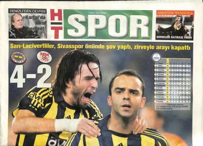Haber Türk Gazetesi Spor Eki 1 Mart 2009 - Türk Futbolunda İlklere İmza Atan Denizli , Bir Devrim Daha Yaptı GZ109984 - 1
