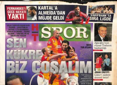 Haber Türk Gazetesi Spor Eki 12 Mart 2013 - Aziz Yıldırım , Hakemleri Bu Sözleriyle Uyarmış Artık Affetmem GZ116794 - 1