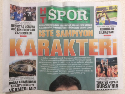 Haber Türk Gazetesi Spor Eki 12 Ocak 2016 - İşte Şampiyon Karakteri, Galatasaray Moldeyle Anlaştı GZ27761 - 1