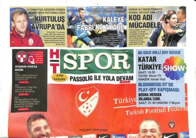 Haber Türk Gazetesi Spor Eki 13 Kasım 2015 - Bir Gece Ansızın Ay Yıldız GZ104807 - 1