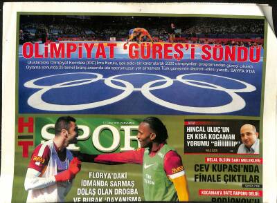 Haber Türk Gazetesi Spor Eki 13 Şubat 2013 - Şota Esti Gürledi - Olimpiyat Güreşi Söndü GZ125487 - 1