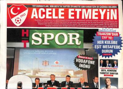 Haber Türk Gazetesi Spor Eki 14 Haziran 2013 - F.Bahçe Kulübünde Öfke Dinmiyor UEFA , Kendisini Yargıtay Sanıyor GZ116799 - 1