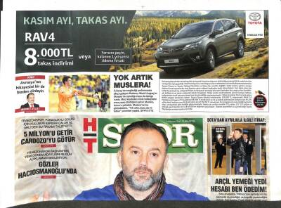 Haber Türk Gazetesi Spor Eki 14 Kasım 2015 - Hami Mandıralıya Hırsız Şoku GZ104808 - 1