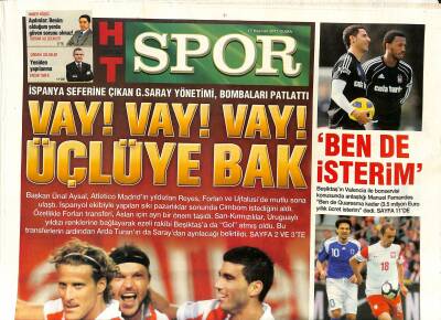 Haber Türk Gazetesi Spor Eki 17 Haziran 2011 - Allen Iversonı Para Yaralıyor - İspanya Seferine Çıkan G. Saray Yönetimi , Bombaları Patlattı GZ125488 - 1
