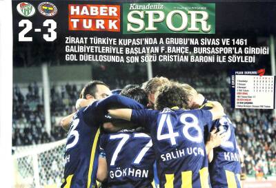 Haber Türk Gazetesi Spor Eki 17 Ocak 2013 - Kupa Baronu GZ101226 - 2