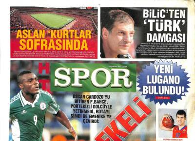 Haber Türk Gazetesi Spor Eki 2 Ağustos 2013 - Bilicten Türk Damgası GZ104800 - 1
