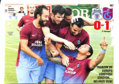 Haber Türk Gazetesi Spor Eki 2 Ağustos 2013 - Trabzonun Avrupa Yürüyüşü Sürüyor GZ104801 - 1