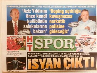 Haber Türk Gazetesi Spor Eki 20 Ekim 2009 - Emre Belezoğlu Ve Volkan Demirel Gaziantep Yenilgisi Sonrası Arkadaşlarını Suçladı GZ40163 - 1