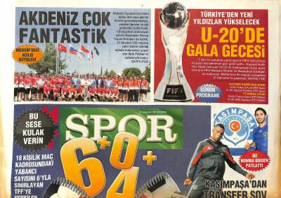 Haber Türk Gazetesi Spor Eki 21 Haziran 2013 - Kara Kartalın Kader Duruşması - Kasımpaşadan Transfer Şov GZ125486 - 1