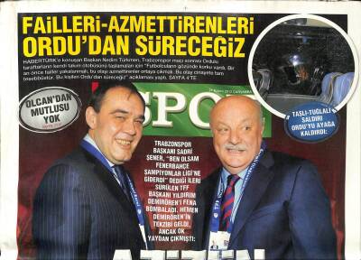 Haber Türk Gazetesi Spor Eki 21 Kasım 2012 - Fırat Aydınusa Havaalanında Koruma Çemberi GZ98833 - 1