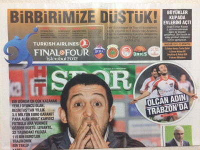 Haber Türk Gazetesi Spor Eki 29 Aralık 2011 - Acı Kahveci GZ27886 - 1