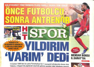Haber Türk Gazetesi Spor Eki 29 Ekim 2013 - Aziz Yıldırım Varım Dedi GZ104802 - 1