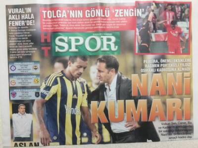 Haber Türk Gazetesi Spor Eki 29 Ekim 2015 - Yılmaz Vuralın Aklı Fenerbahçede GZ29760 - 1