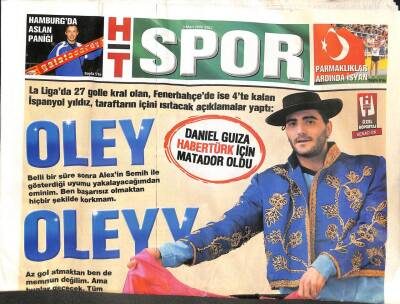 Haber Türk Gazetesi Spor Eki 3 Mart 2009 - Daniel Guiza Habertürk İçin Matador Oldu GZ105207 - 1