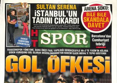 Haber Türk Gazetesi Spor Eki 30 Ekim 2012 - Arena Şoku Bile Bile Skandala Davet - Sultan Serena İstanbulun Tadını Çıkardı GZ124528 - 1