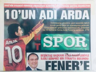 Haber Türk Gazetesi Spor Eki 4 Nisan 2009 - Yıldırım DemirörenFenerbahçeye İmreniyorum GZ40627 - 1