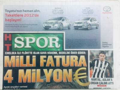 Haber Türk Gazetesi Spor Eki 5 Haziran 2011 - En Güçlü Aday Mustafa Denizli GZ40625 - 1