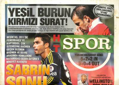 Haber Türk Gazetesi Spor Eki 5 Temmuz 2013 - Aslanda Transfer Heyecanı , Wellington Çok Sıcak - Aykut Demir Trabzonda GZ124916 - 1