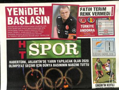 Haber Türk Gazetesi Spor Eki 6 Eylül 2013 - Sambacı Motta Beşiktaşta GZ116572 - 1