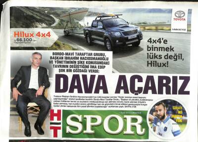 Haber Türk Gazetesi Spor Eki 7 Eylül 2013 - 12 Dev Adam Sırat Köprüsünde - Messiden İstanbula Başarı Dileği GZ113327 - 1