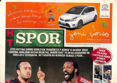 Haber Türk Gazetesi Spor Eki 9 Mart 2013 - Avrupada Kocaman Fark . Zicodan Sonra En Başarılısı O GZ124961 - 1
